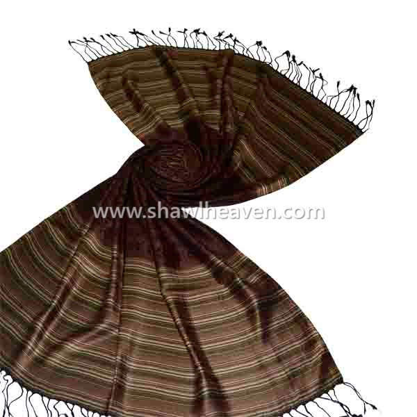 Designer modal jacquard scarves and shawls from India